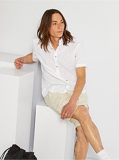 Camicia lino e cotone - Kiabi