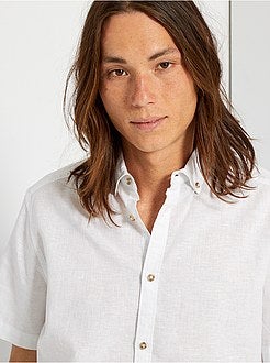 Camicia lino e cotone - Kiabi