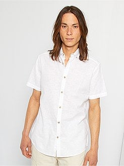 Camicia lino e cotone - Kiabi