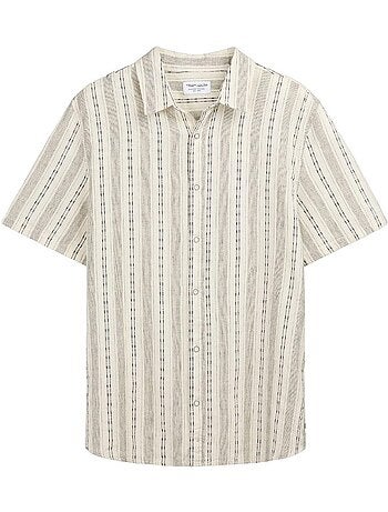 Camicia Lino Uomo Teddy Smith a Righe