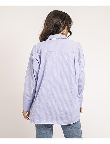 Camicia lunga a righe OLAURE