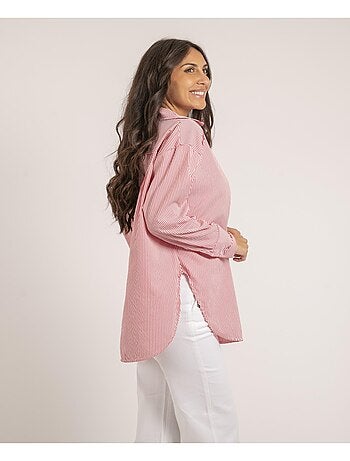 Camicia lunga a righe OLAURE