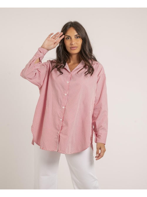 Camicia lunga a righe OLAURE - Kiabi