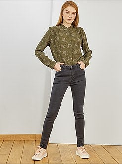 Camicia lunga fluida stampa 'fiori' - Kiabi