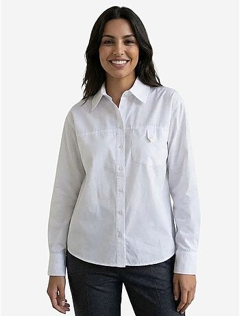 Camicia lunga in cotone testurizzato my fashion