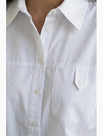 Camicia lunga in cotone testurizzato my fashion