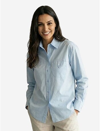 Camicia lunga in cotone testurizzato my fashion