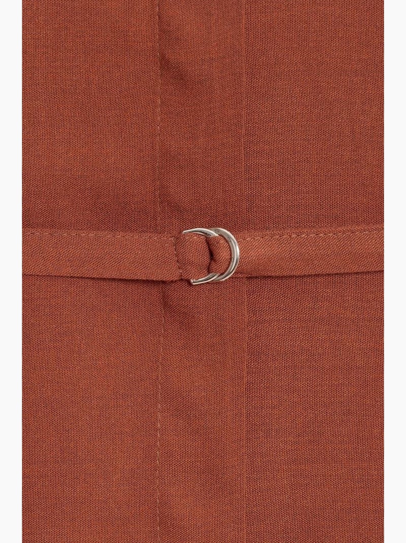 Camicia lunga intrecciata con cintura dilvin Terracotta - Kiabi