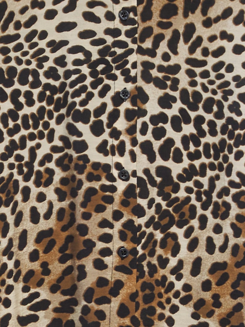 Camicia lunga 'JDY' motivo 'pantera' MARRONE - Kiabi