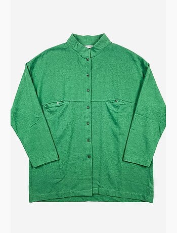 Camicia lunga oversize in misto lino a maniche lunghe my fashion