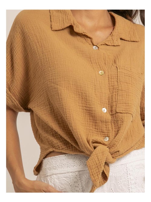 Camicia manches courtes gaze de coton ODETTE - Kiabi