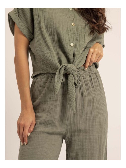 Camicia manches courtes gaze de coton ODETTE - Kiabi