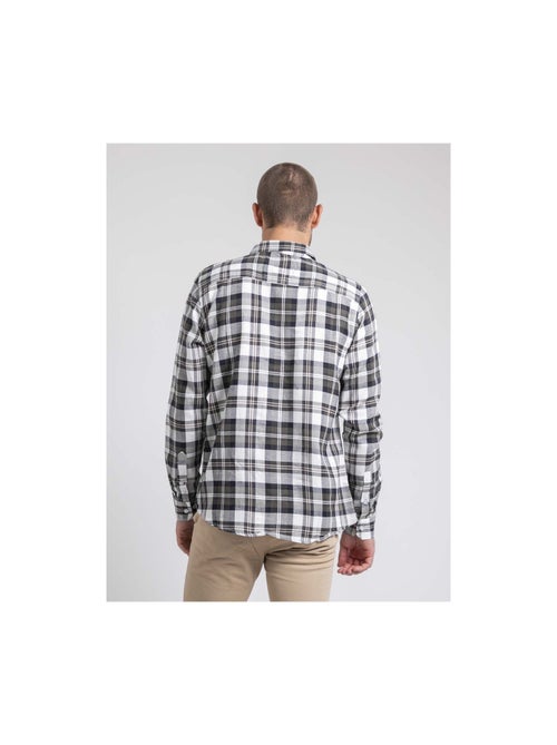 Camicia manches longues carreaux pur coton flanelle TELIMAX - Kiabi