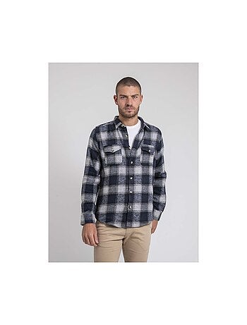 Camicia manches longues carreaux pur coton flanelle TELOROK