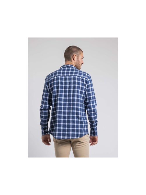 Camicia manches longues carreaux pur coton flanelle TOLFOX - Kiabi