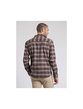 Camicia manches longues carreaux pur coton flanelle TOLTIVIO