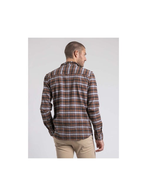 Camicia manches longues carreaux pur coton flanelle TOLTIVIO - Kiabi