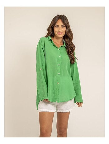 Camicia manches longues coton ORINE