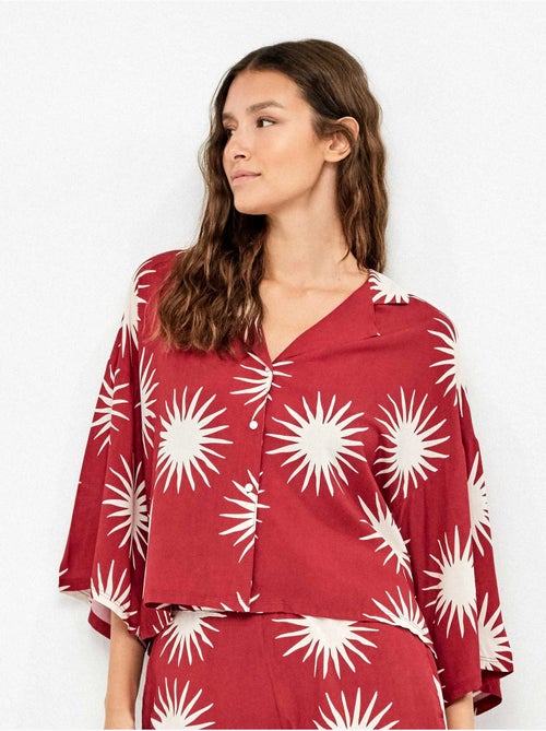 Camicia manica 3/4 stampa soli - Kiabi Camicia manica 3/4 stampa soli - Kiabi