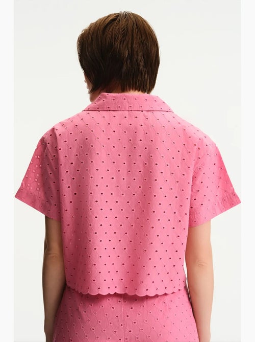Camicia manica corta con pizzo penti - Kiabi Camicia manica corta con pizzo penti - Kiabi