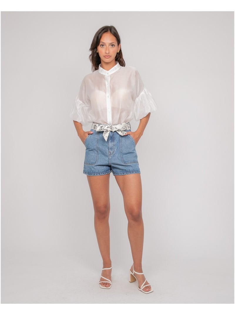 Camicia maniche a palloncino OTELA Bianco - Kiabi
