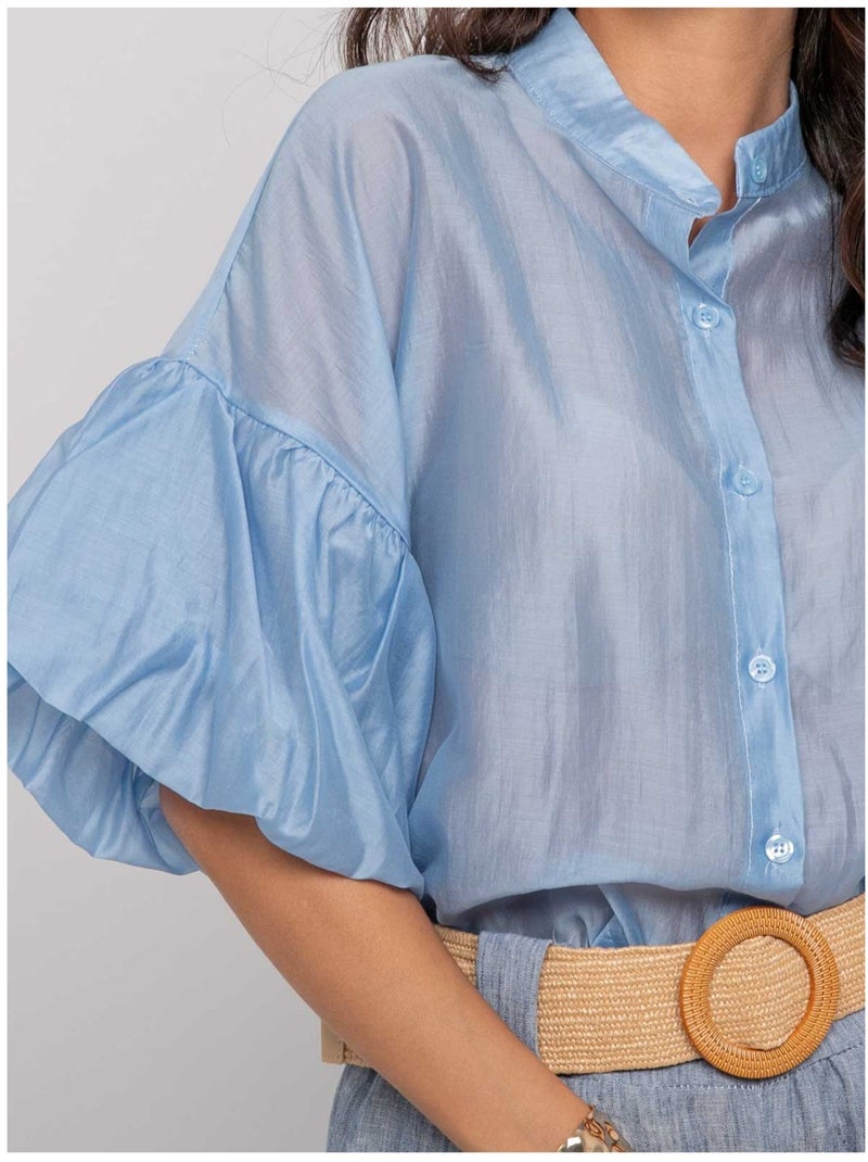 Camicia maniche a palloncino OTELA Blu - Kiabi
