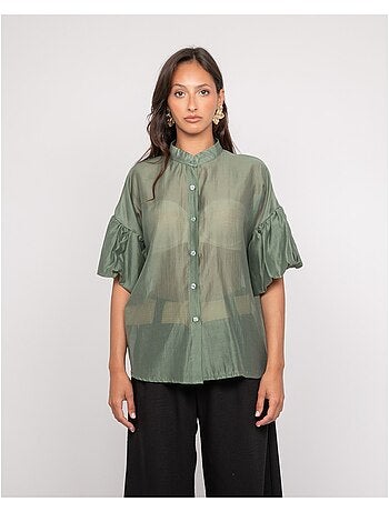 Camicia maniche a palloncino OTELA