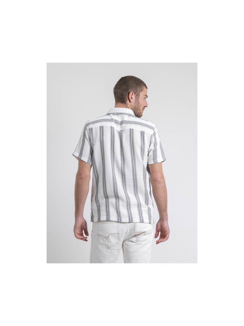 Camicia maniche corte a motivi DOULITTLE Nero - Kiabi