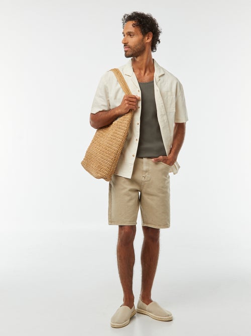 Camicia maniche corte con tasca sul petto - Kiabi