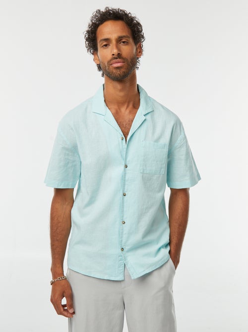 Camicia maniche corte con tasca sul petto - Kiabi