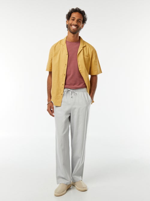 Camicia maniche corte con tasca sul petto - Kiabi