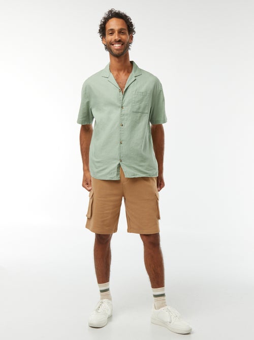 Camicia maniche corte con tasca sul petto - Kiabi