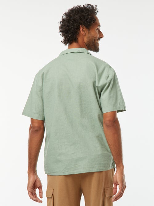 Camicia maniche corte con tasca sul petto - Kiabi