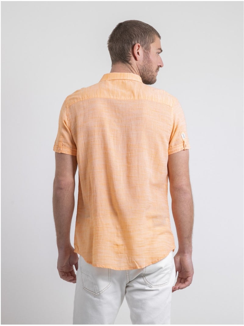 Camicia maniche corte DAPERMI Arancione - Kiabi