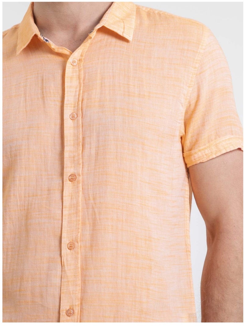 Camicia maniche corte DAPERMI Arancione - Kiabi