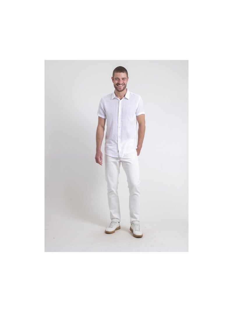 Camicia maniche corte DAPERMI Bianco - Kiabi