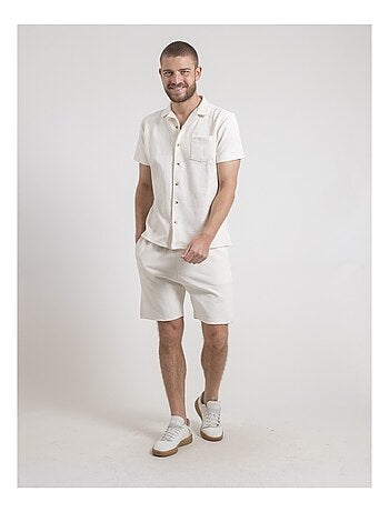 Camicia maniche corte in maglia di cotone DATACUBA