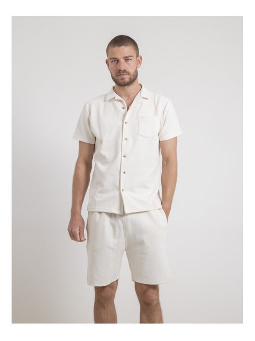 Camicia maniche corte in maglia di cotone DATACUBA - Kiabi