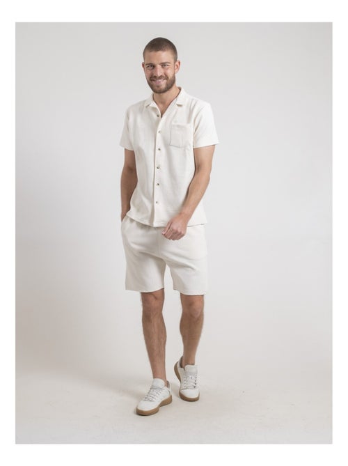Camicia maniche corte in maglia di cotone DATACUBA - Kiabi