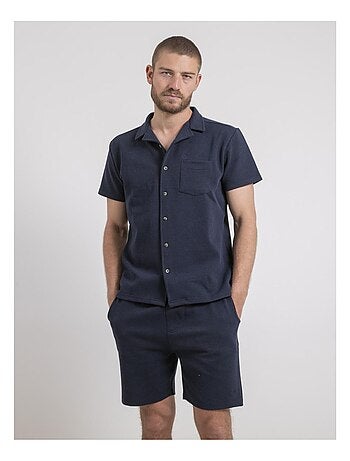 Camicia maniche corte in maglia di cotone DATACUBA