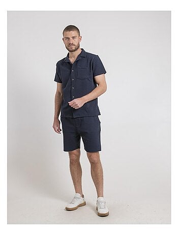 Camicia maniche corte in maglia di cotone DATACUBA