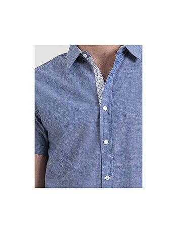 Camicia maniche corte puro cotone a motivi DAKARY