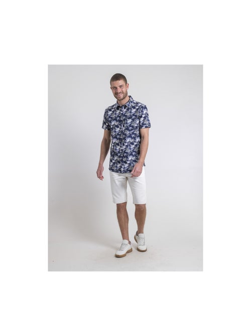 Camicia maniche corte puro cotone a motivi DURUDOLF - Kiabi Camicia maniche corte puro cotone a motivi DURUDOLF - Kiabi