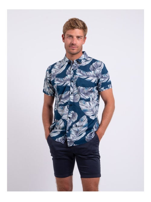 Camicia maniche corte puro cotone con stampa DETAT - Kiabi