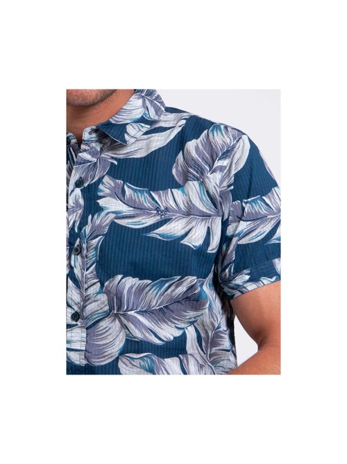 Camicia maniche corte puro cotone con stampa DETAT - Kiabi