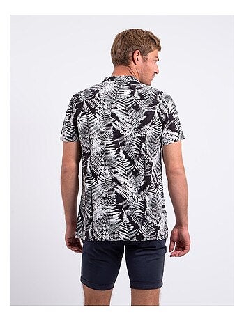 Camicia maniche corte puro cotone con stampa DIRAMIRO