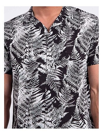 Camicia maniche corte puro cotone con stampa DIRAMIRO