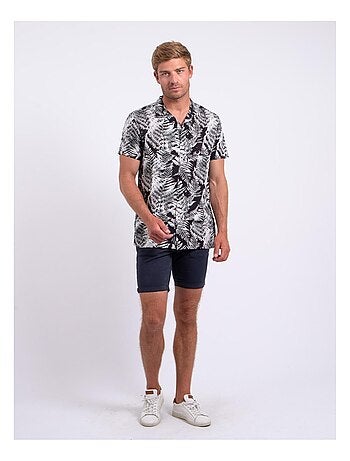 Camicia maniche corte puro cotone con stampa DIRAMIRO