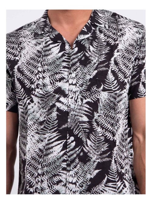 Camicia maniche corte puro cotone con stampa DIRAMIRO - Kiabi