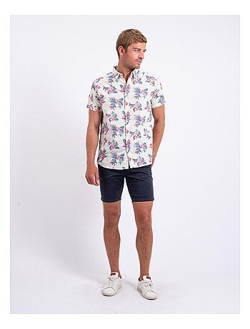Camicia maniche corte puro cotone con stampa DORIDA